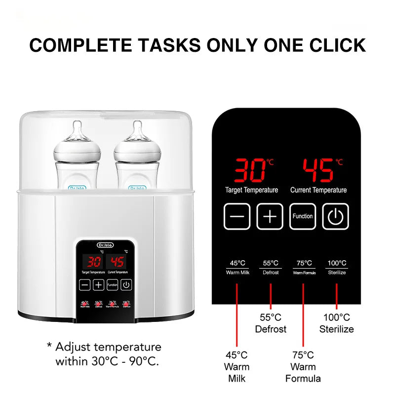 Multi function Baby Bottle Warmer and Sterilizer with Accurate Temperature Control - Babymate