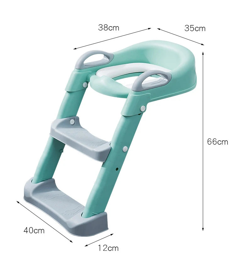 1-8 Years Children's Potty Baby Toilet Seat With Adjustable Ladder - Babymate