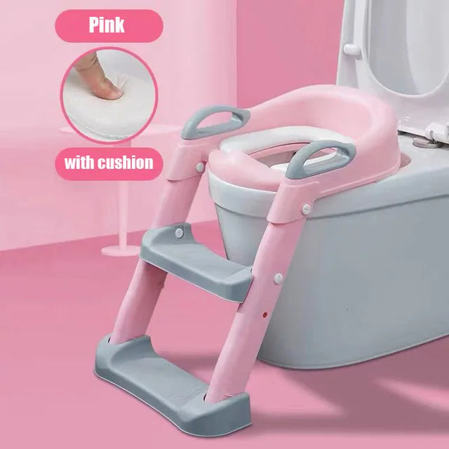 1-8 Years Children's Potty Baby Toilet Seat With Adjustable Ladder - Babymate
