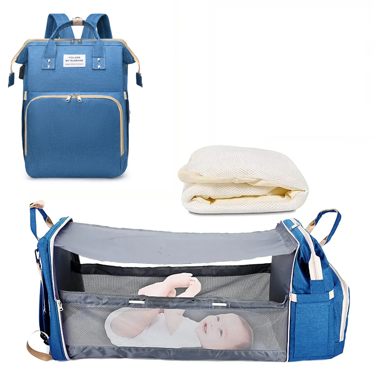 3 In 1 Diaper Bag Backpack