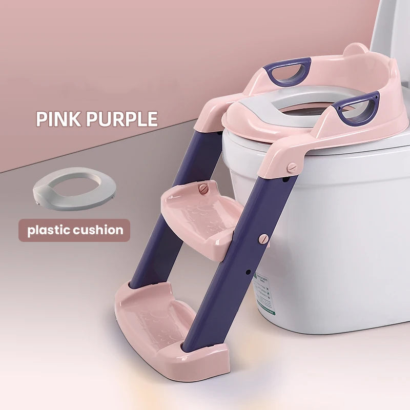 1-8 Years Children's Potty Baby Toilet Seat With Adjustable Ladder - Babymate