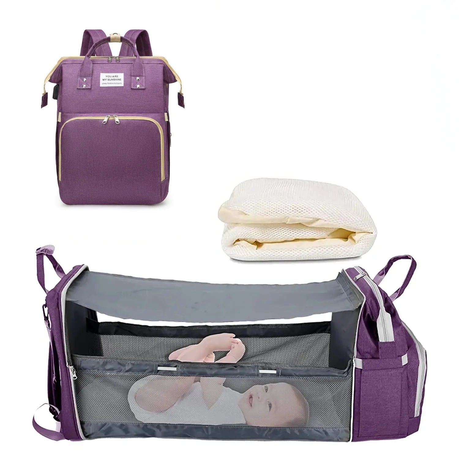 3 In 1 Diaper Bag Backpack